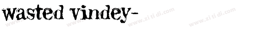 wasted vindey字体转换
